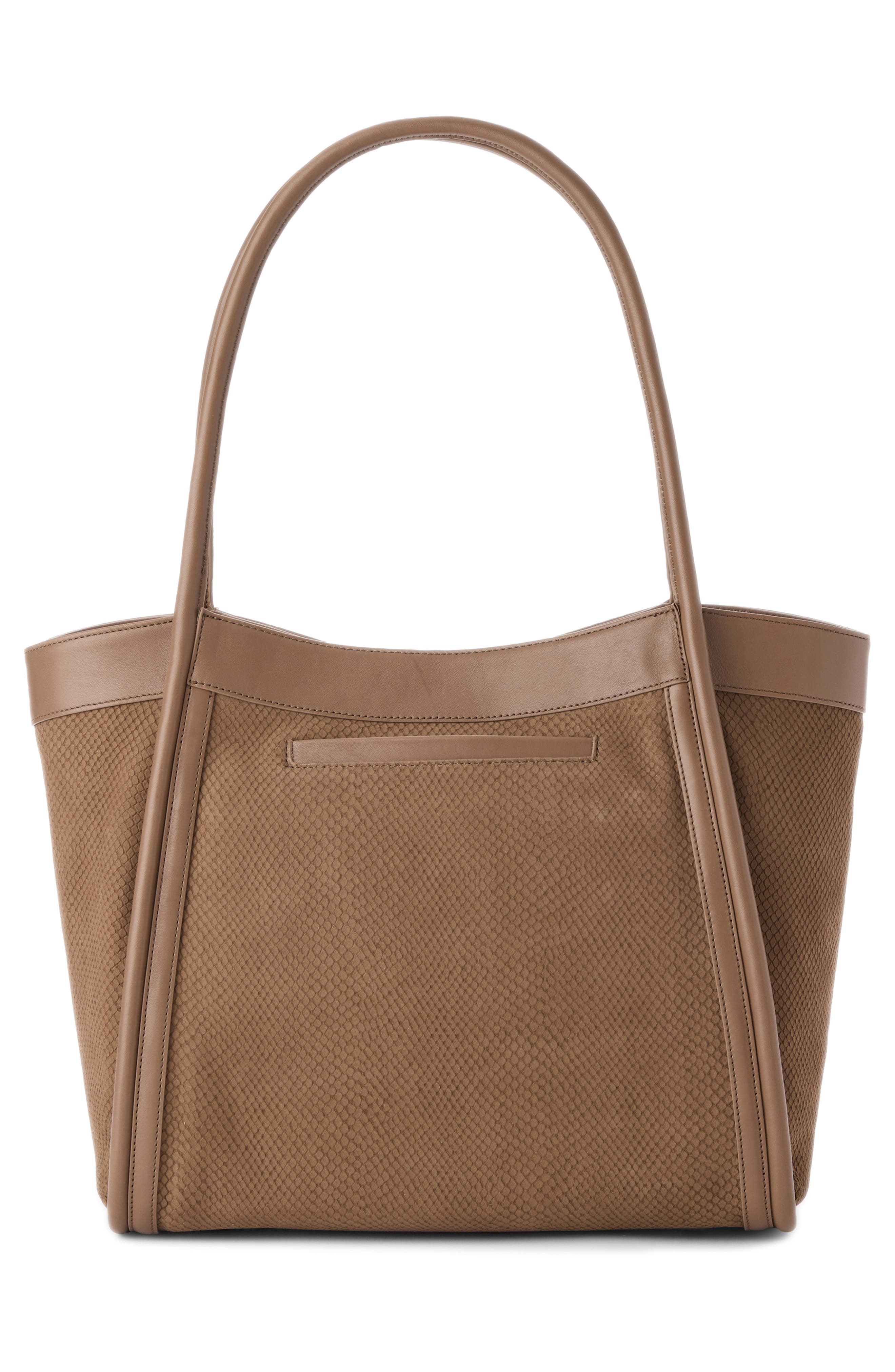 Brahmin Bailee Snake Embossed Leather Tote, Alternate, color, Taupe Belcanto