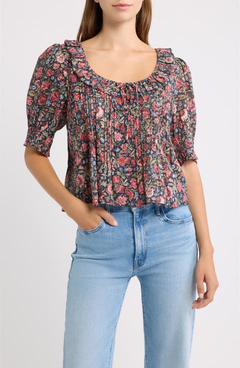 Camri Ruffle Collar Top