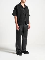 Manière De Voir Luc Boxy Suede Shirt