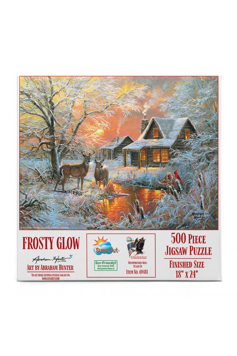 Frosty Glow 500 piece Jigsaw Puzzle for Adults, Alternate, color, Multicolor