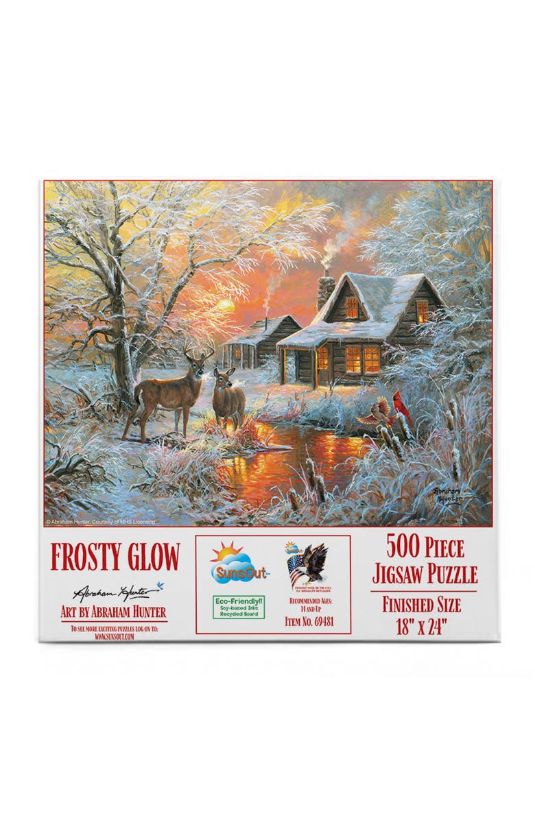 Sunsout Frosty Glow 500 piece Jigsaw Puzzle for Adults, Alternate, color, Multicolor
