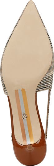 Farrah Kitten Heel Pointed Toe Slingback Pump