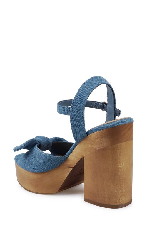 Candies Candie's Knotted Platform Sandal In Blue