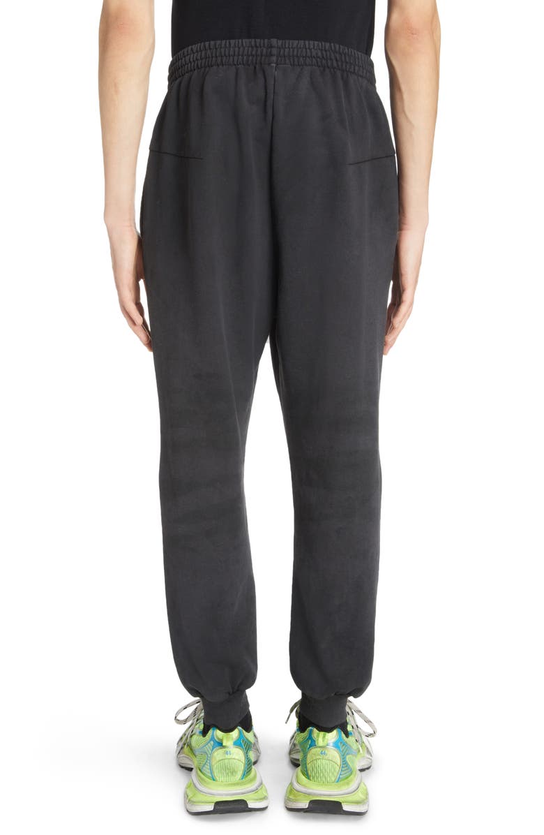 Balenciaga Dirty Cotton Molleton Sweatpants, Alternate, color,
