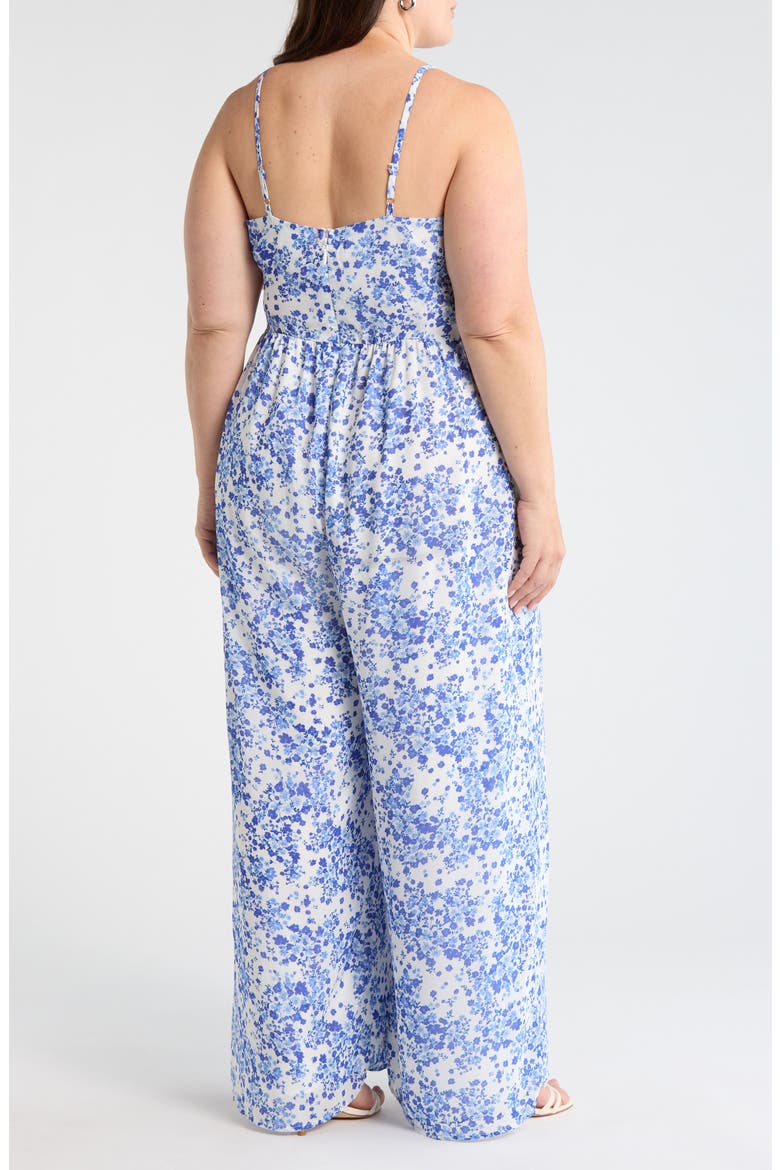 Camellia Floral Jumpsuit, Alternate, color, WHITE-BLUE-MULTI