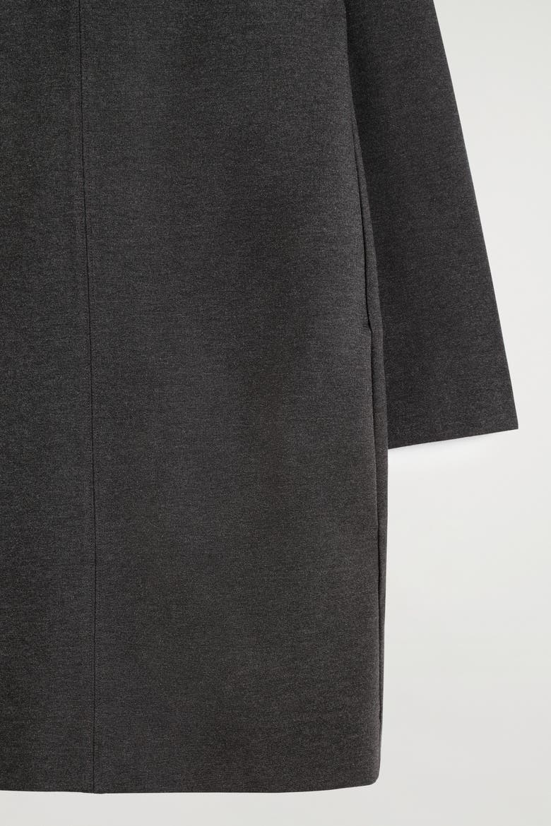 Tailored Jersey Mini Dress, Alternate, color, DARK GRAY