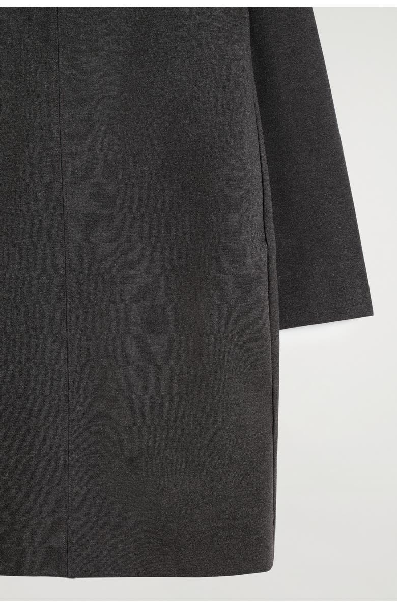 COS Tailored Jersey Mini Dress, Alternate, color, Dark Gray