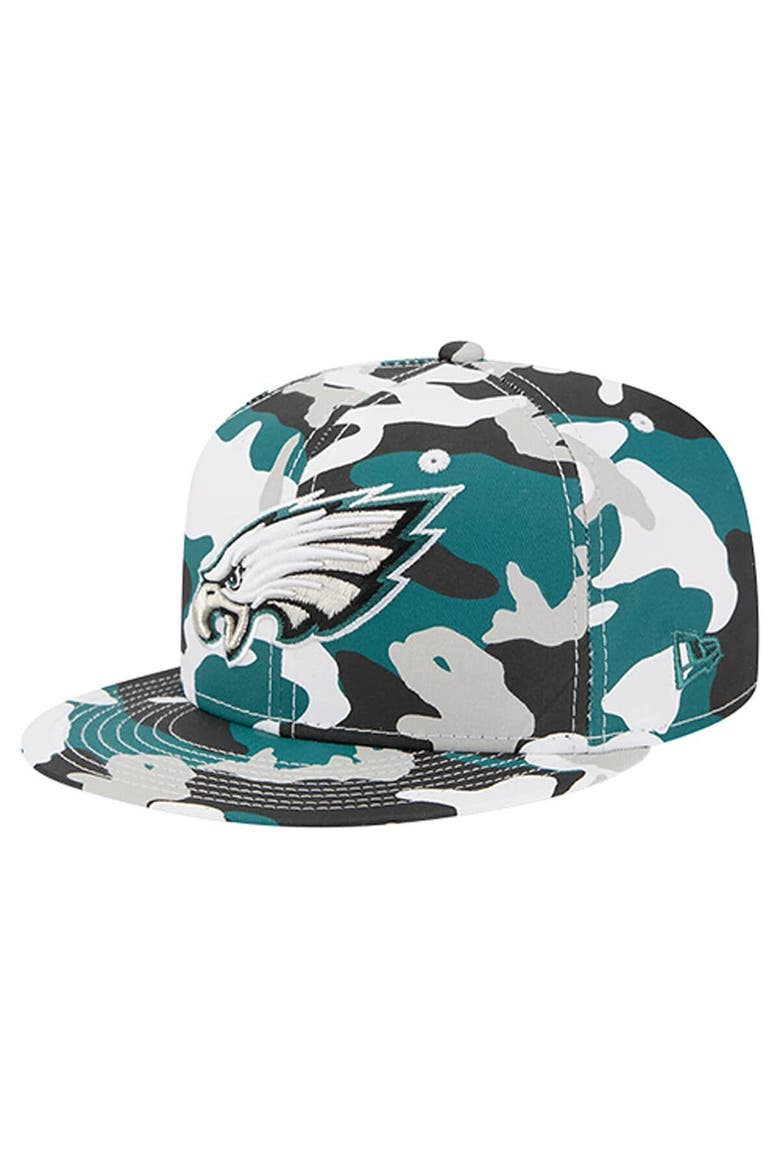 Men's New Era  Midnight Green/Black Philadelphia Eagles 59FIFTY Fitted Hat, Main, color, Green
