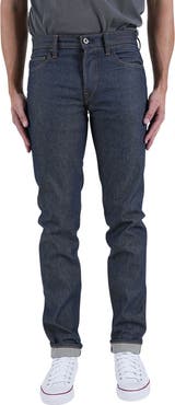 HIROSHI KATO Pen Slim 12.5-Ounce Natural Slub Jeans