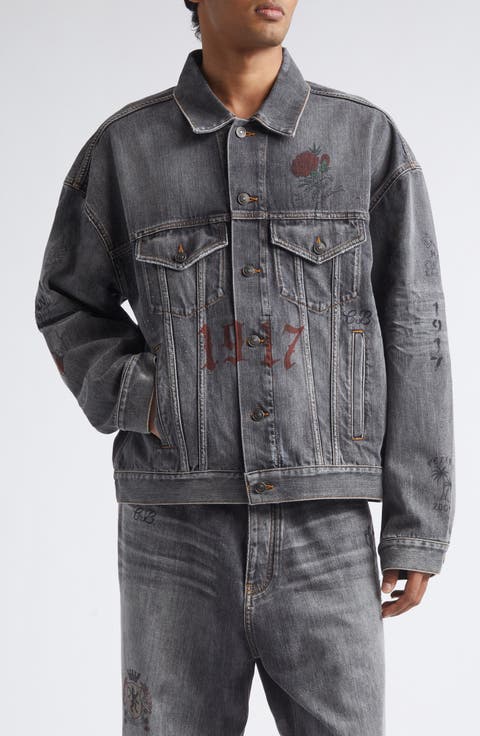 Tattoo Boxy Denim Jacket