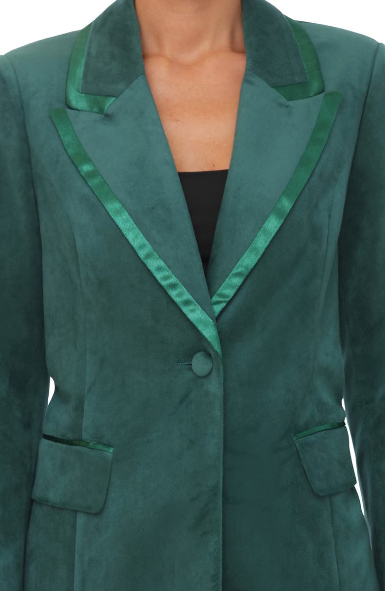 Avec Les Filles Faux Suede Tuxedo Jacket, Alternate, color,