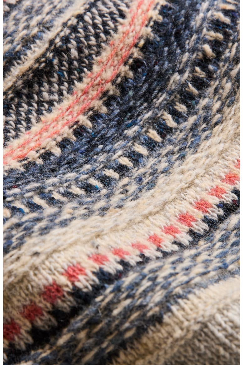 Stitchy Stripe Yoke Sweater, Alternate, color, Skylight Multi