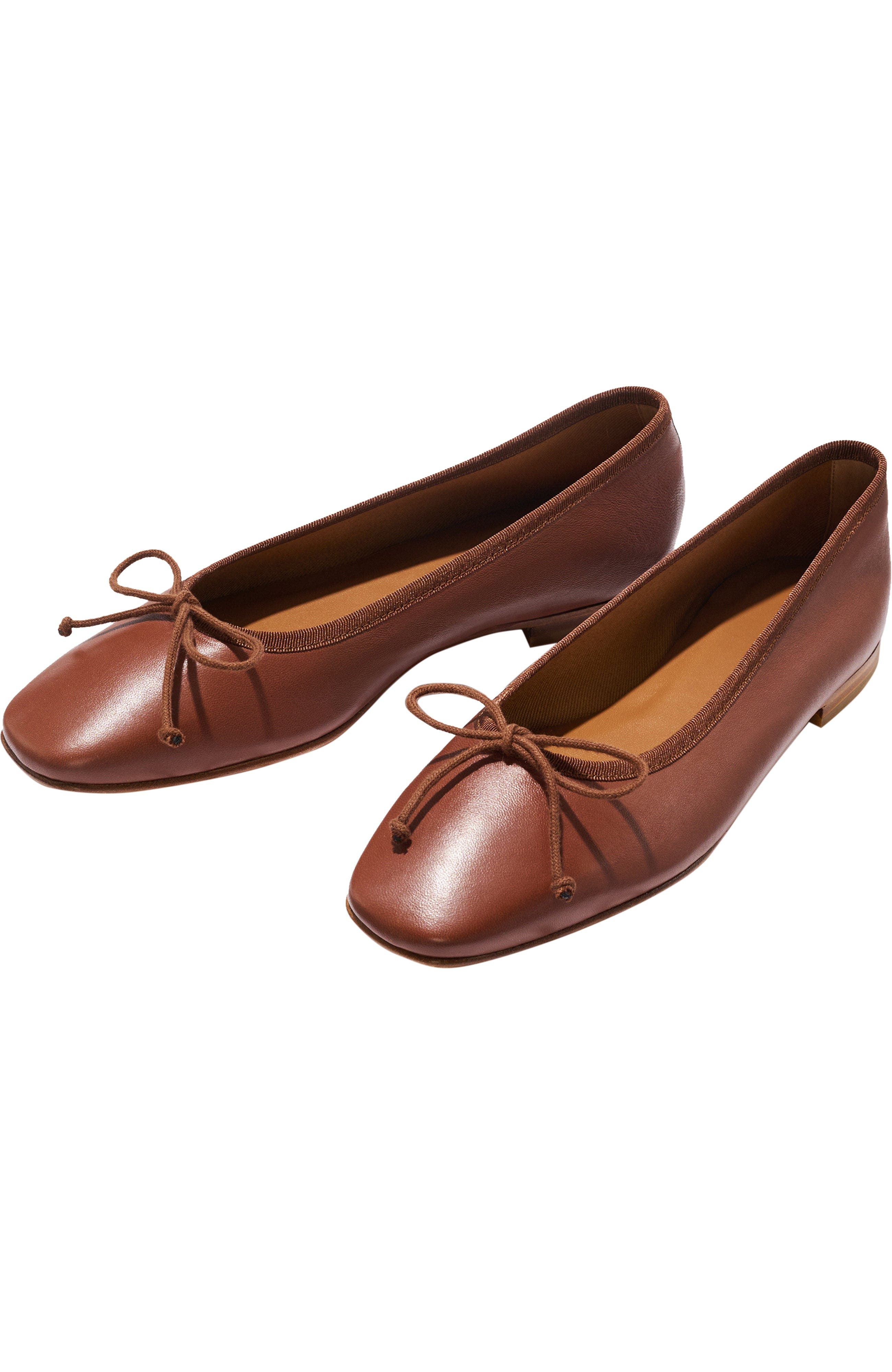 The Fonteyn Flats, Alternate, color, Cognac Nappa