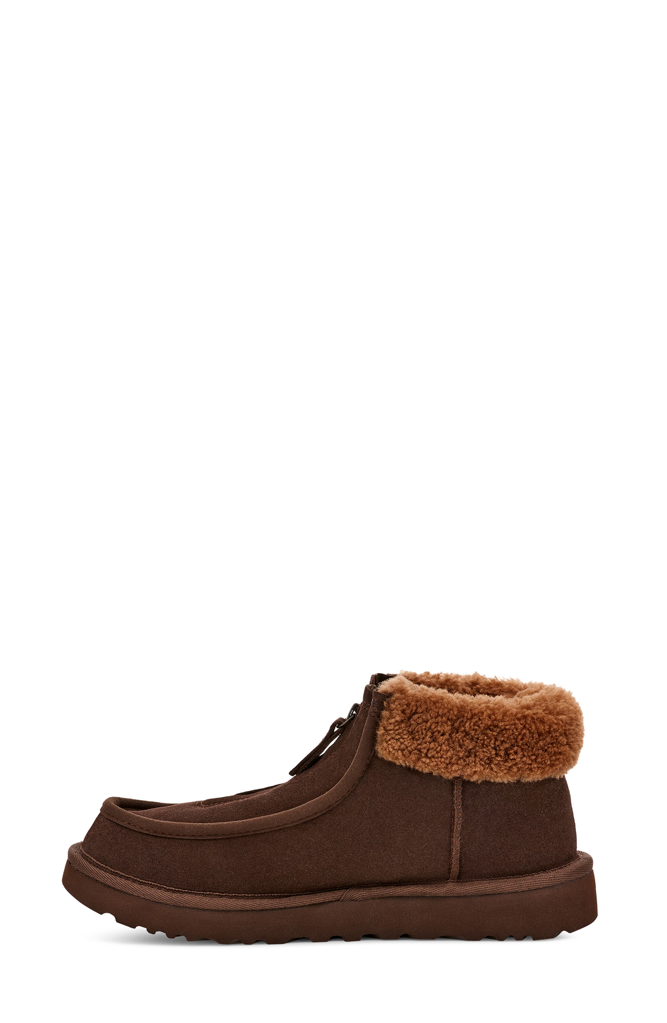 Funkarra Genuine Shearling Bootie, Alternate, color, BURNT CEDAR