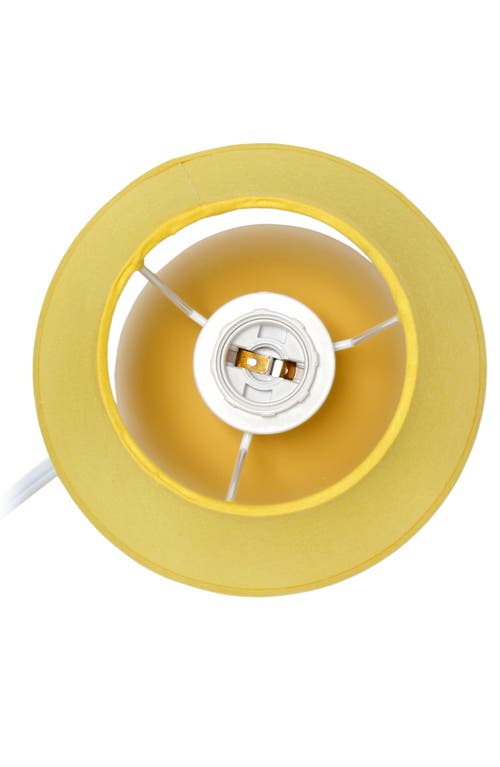 Lalia Home Creekwood Home Nauru 8.66 Traditional Petite Ceramic Orb Base Bedside Table Desk Lamp In Yellow