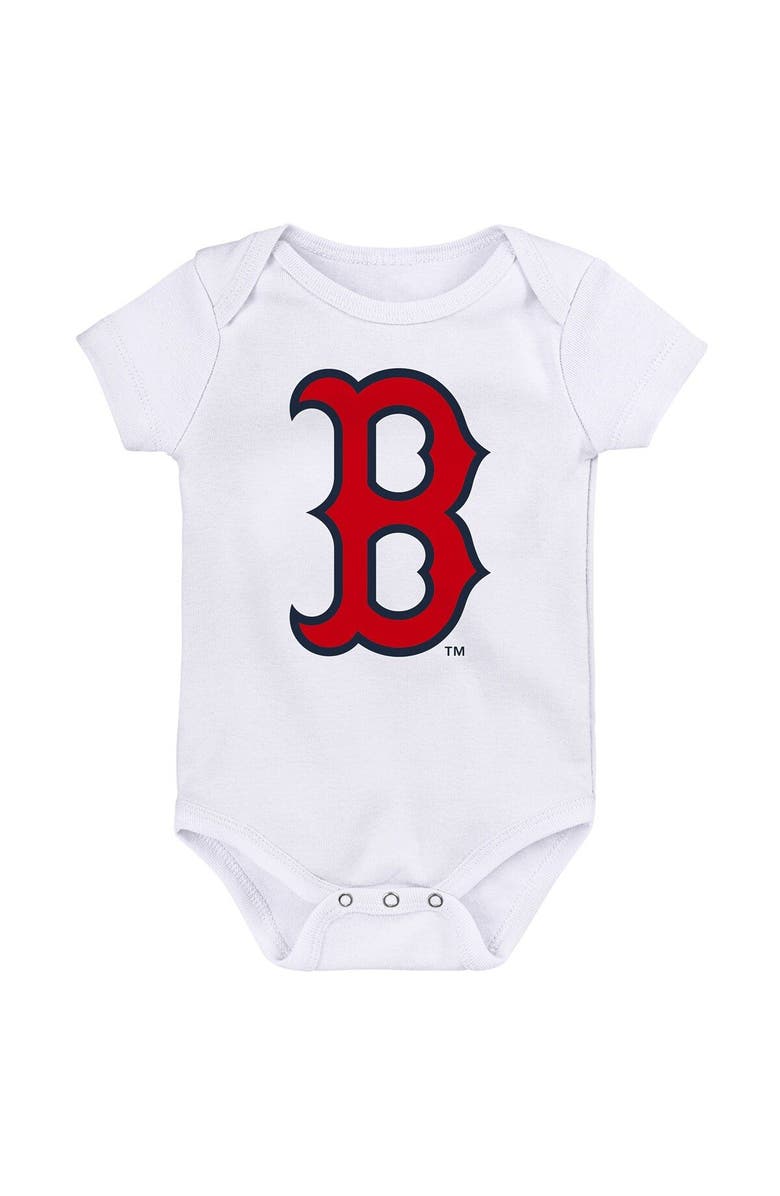 Outerstuff Infant Red/Navy/White Boston Red Sox Minor League Player Three-Pack Bodysuit Set, Alternate, color, Red