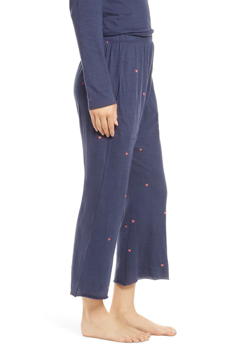 THE GREAT. The Lounge Crop Pajama Pants, Alternate, color, 