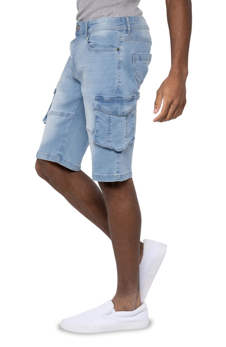XRAY Denim Cargo Shorts, Alternate, color, Light Blue