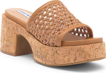 【Steve Madden】Corah ラテット プラットフォーム サンダル Steve Madden Corah Latticed Platform Sandal (Women