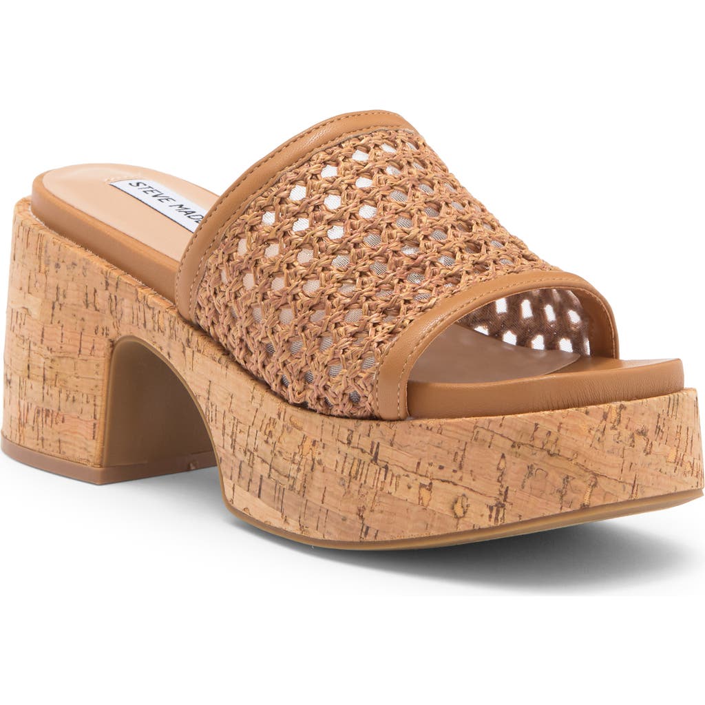 STEVE MADDEN STEVE MADDEN CORAH LATTICED PLATFORM SANDAL