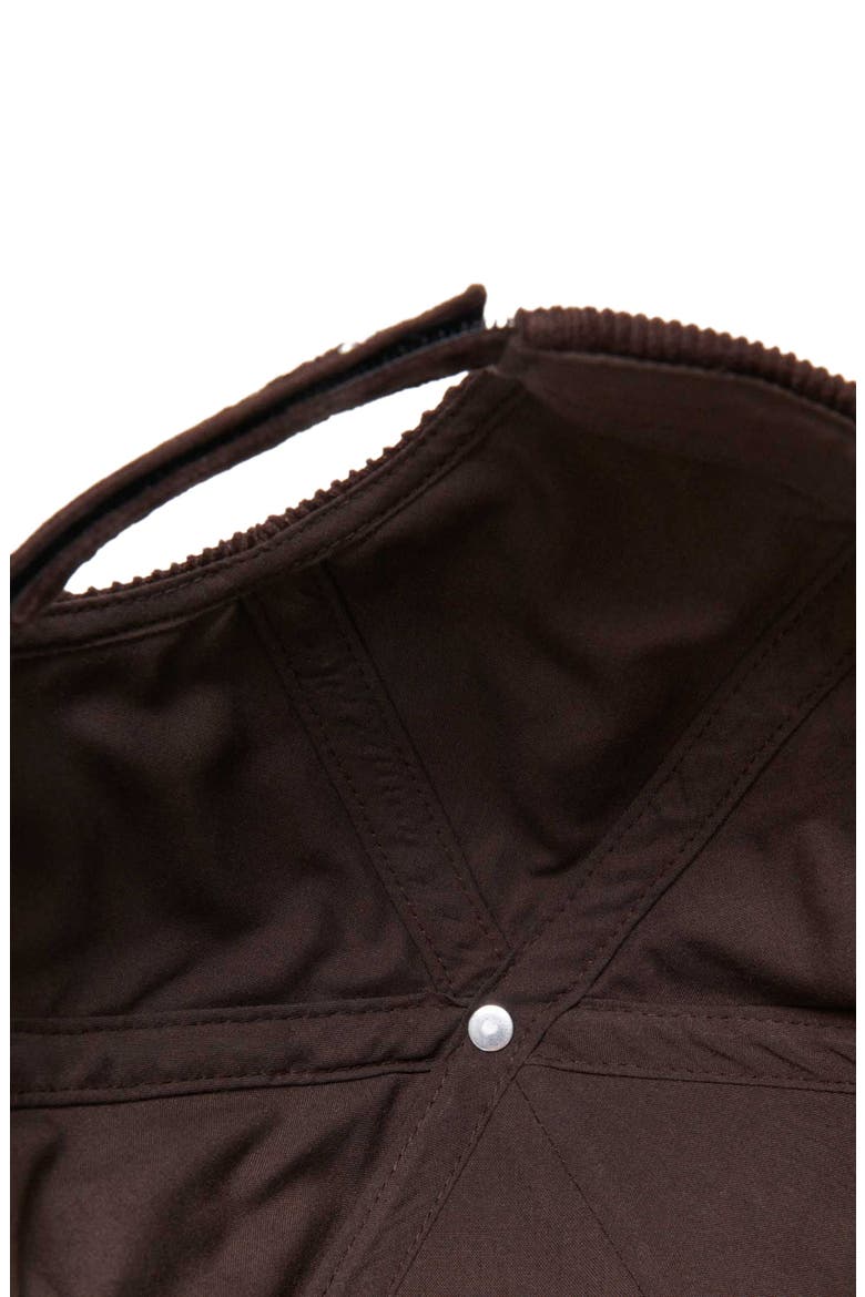 Corduroy cap, Alternate, color, Dark brown
