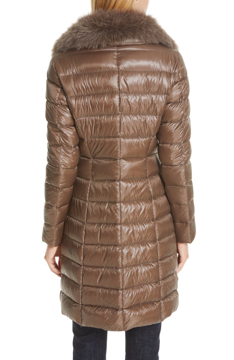 Herno Quilted Down Puffer Coat with Removable Genuine Fox Fur Collar, Alternate, color, 