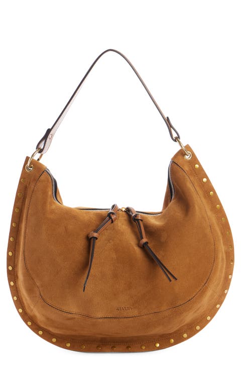 Oskan Soft Studded Suede Hobo