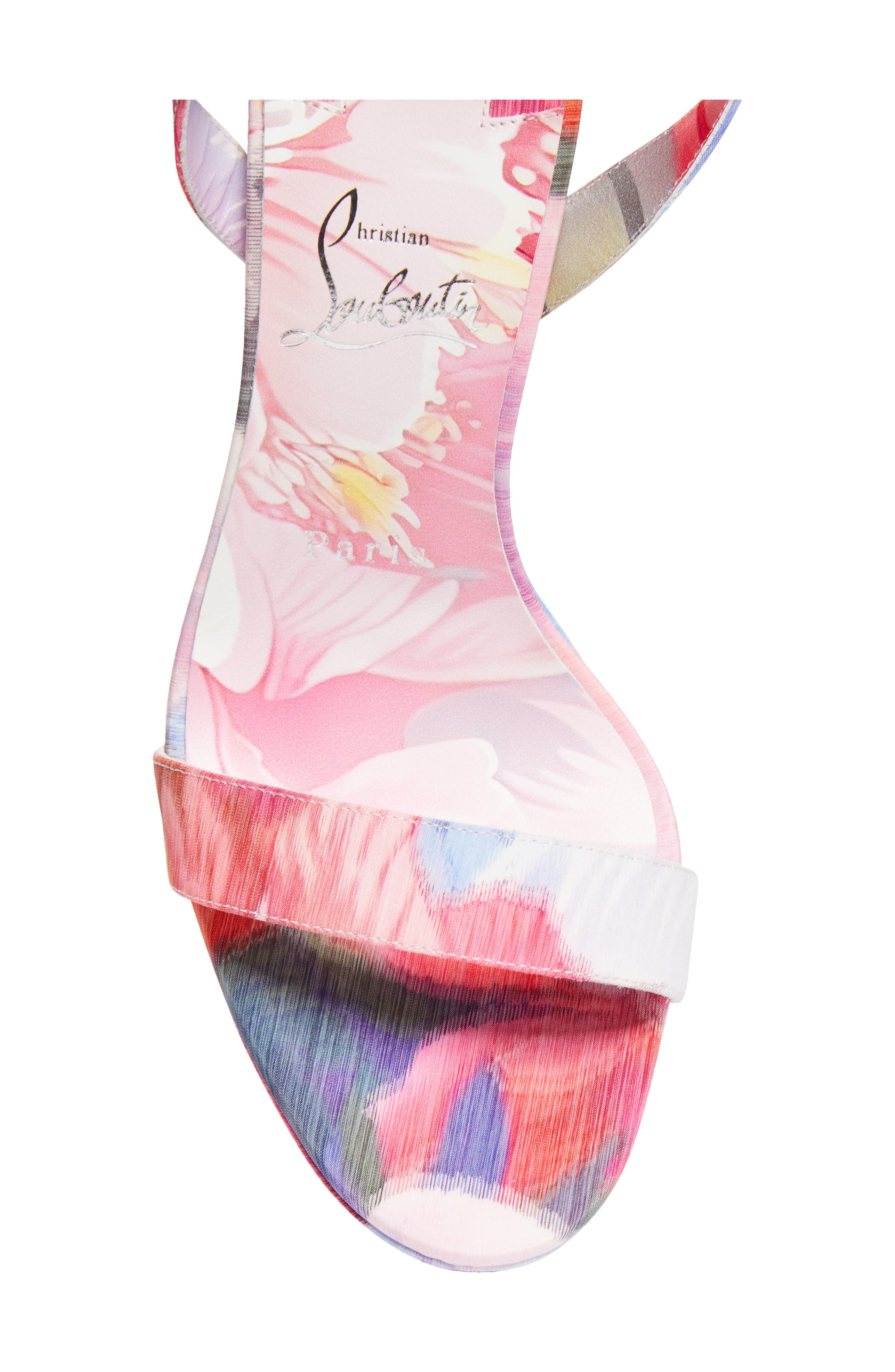 Christian Louboutin Miss Z Queen Slingback Pump, Alternate, color, Pink Multi