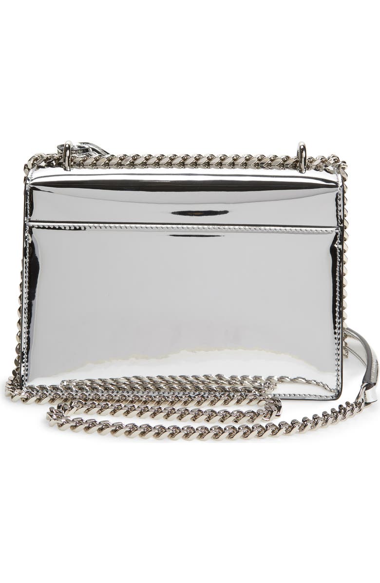 Saint Laurent Small Sunset Mirrored Leather Shoulder Bag, Alternate, color,