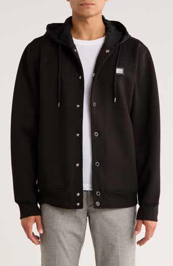 KARL LAGERFELD PARIS Hooded Bomber Jacket