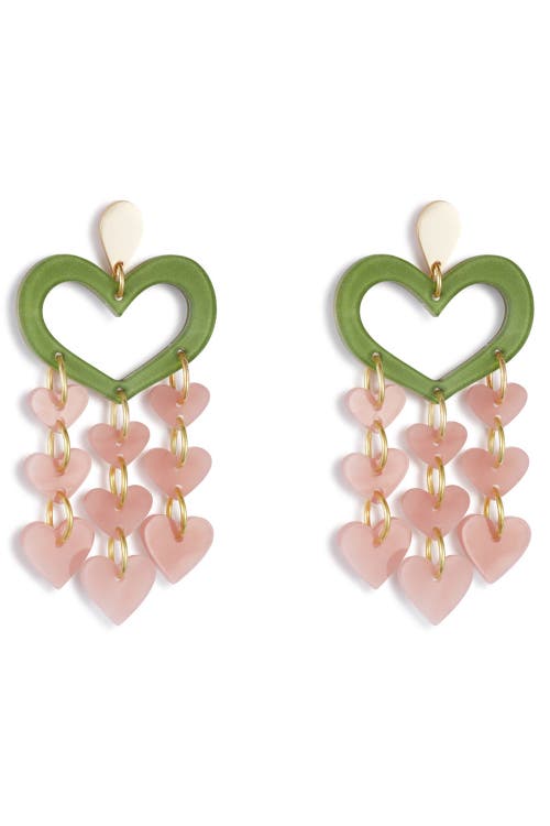 Toolally Heart Chandeliers In Pink