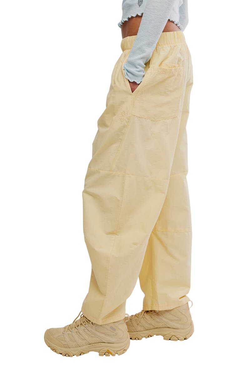 FP Movement Game Day High Rise Barrel Leg Pants, Alternate, color, SUNLIT YELLOW