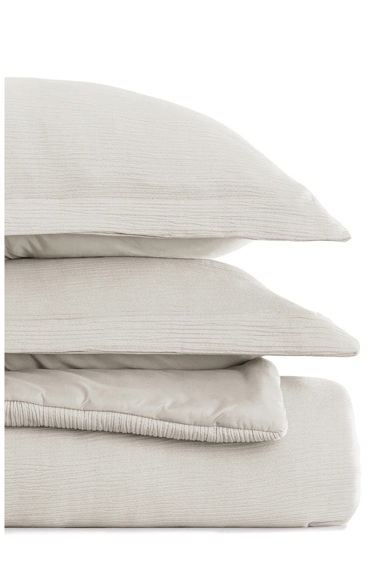 Double Gauze 3-Piece Comforter Set, Alternate, color, DUNE