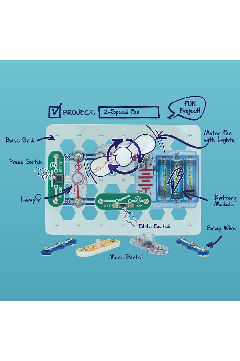 Electronic Science Exploration STEM Kit, 20 Projects, Kids 5+, Alternate, color, Multicolored