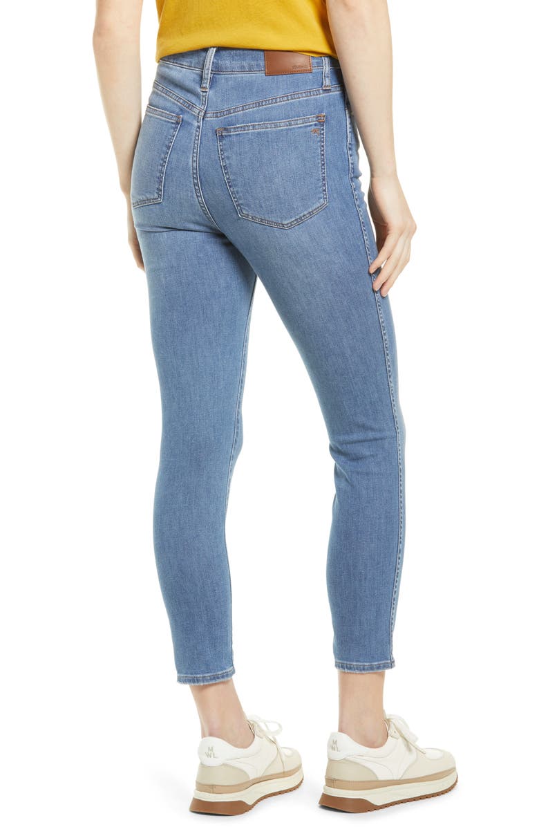 Madewell 10" High Rise Skinny Crop Jeans, Alternate, color,
