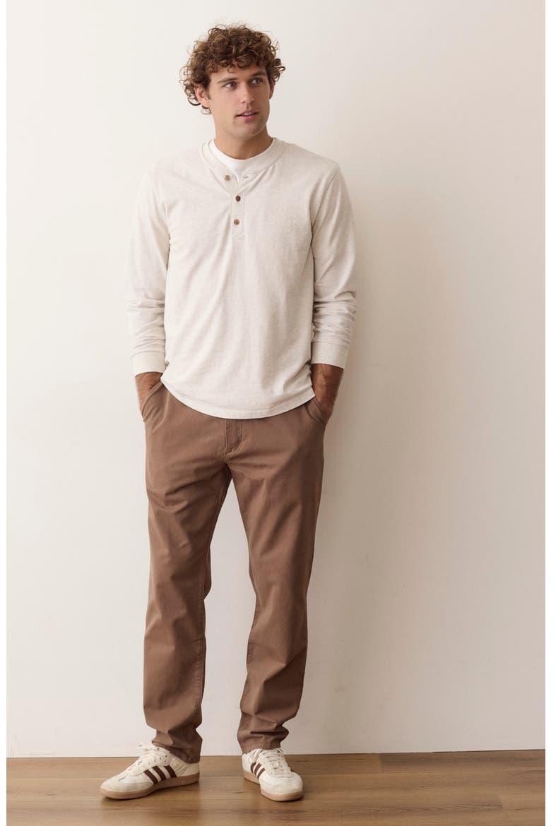 Saturday Slim Fit Twill Chinos, Alternate, color, TOBACCO