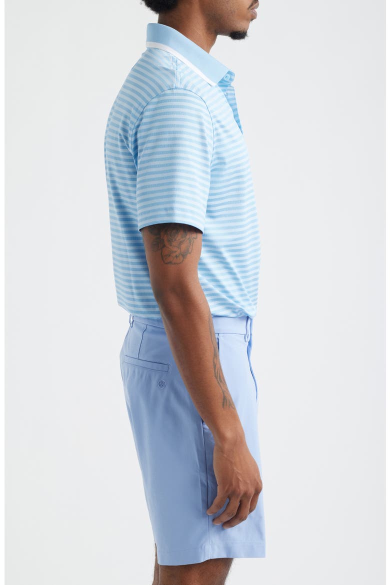 Stripe Mesh Golf Polo, Alternate, color, BAJA