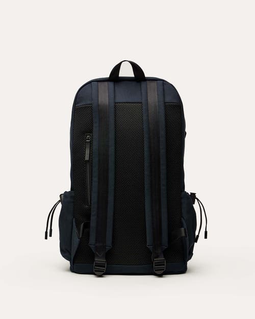 Want Les Essentiels De La Vie Want Les Essentiels Bishop Organic Cotton Canvas Backpack In Navy