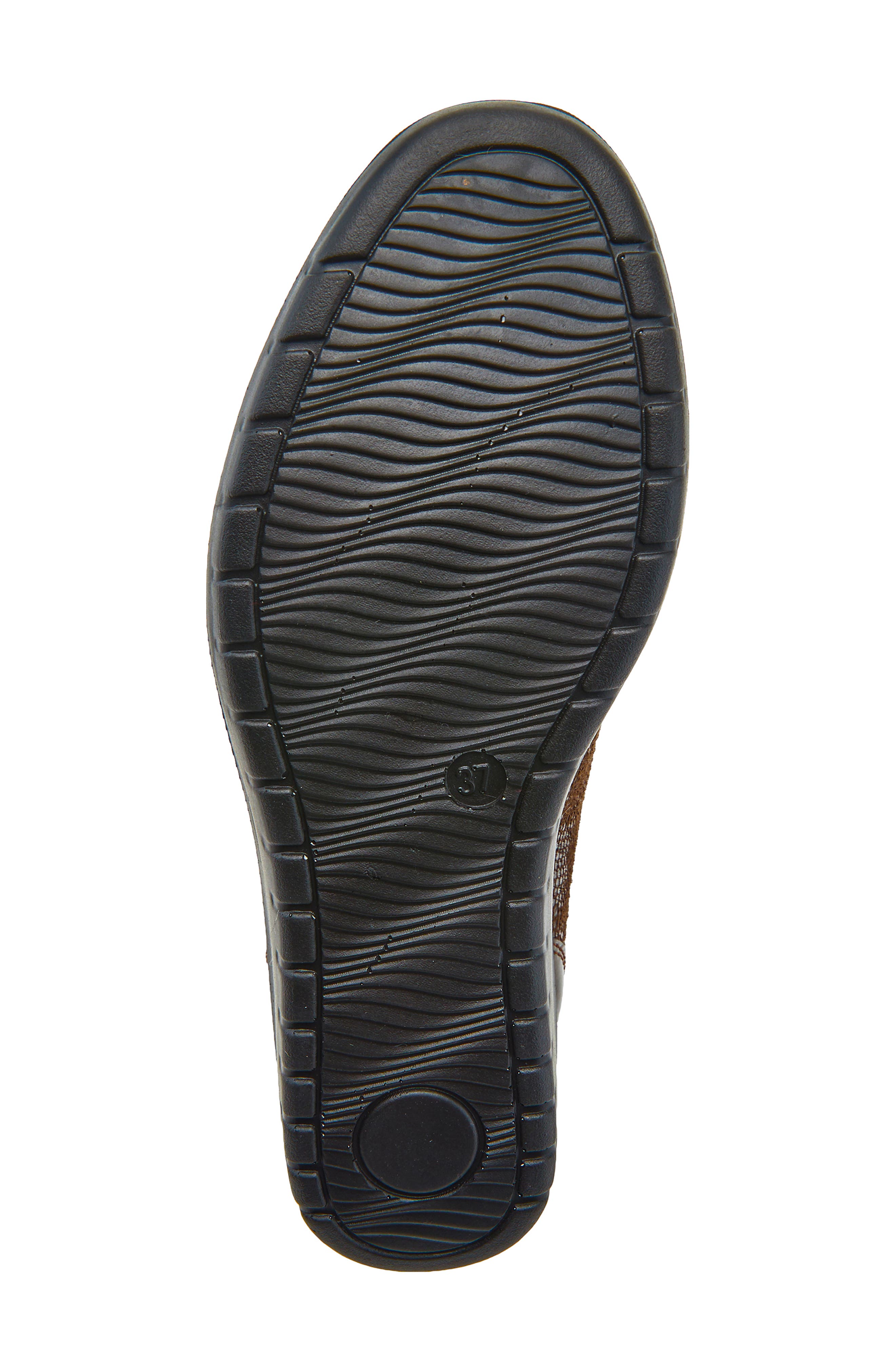 Flexus by Spring Step Concha Wedge Sneaker, Alternate, color, Brown