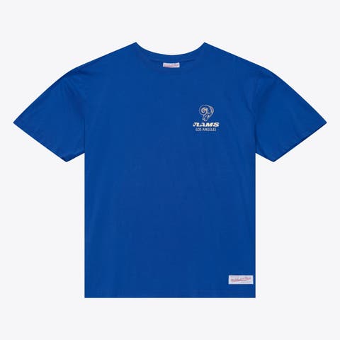 Men's Mitchell & Ness Royal Los Angeles Rams Core Essentials Micro Logo T-Shirt