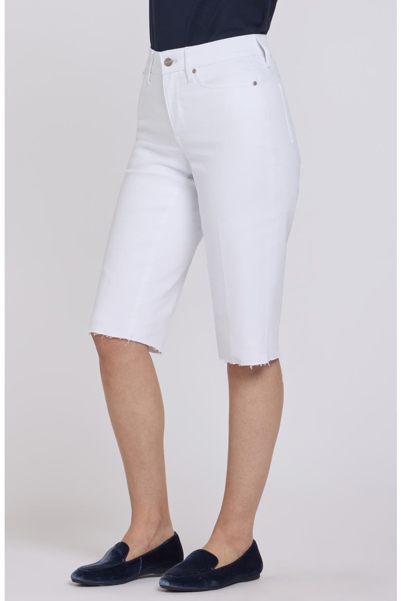 Kristie '80s Denim Bermuda Shorts, Alternate, color, OPTIC WHITE