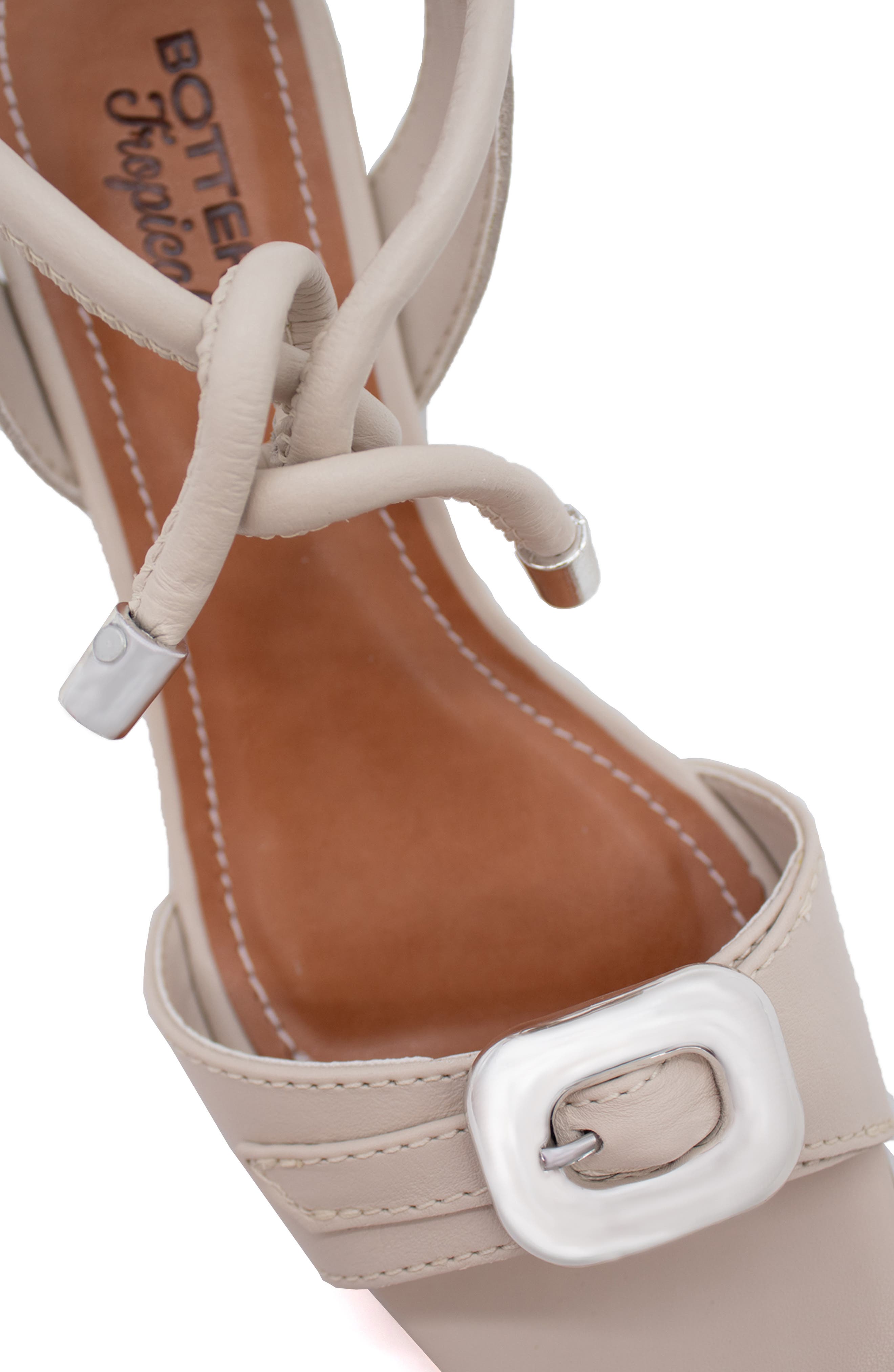 Bottero Ankle Tie Sandal, Alternate, color, Off White