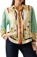 Marciano Amanda Print Satin Shirt