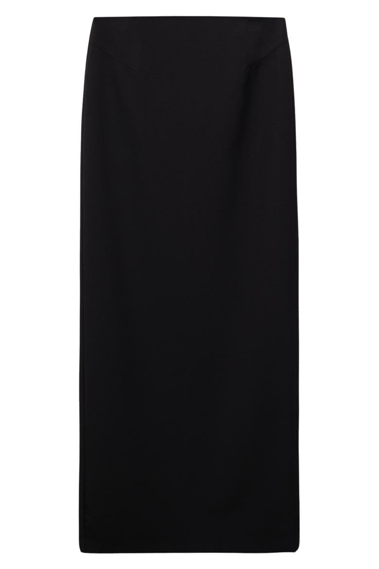 Maxi Pencil Skirt, Alternate, color, BLACK