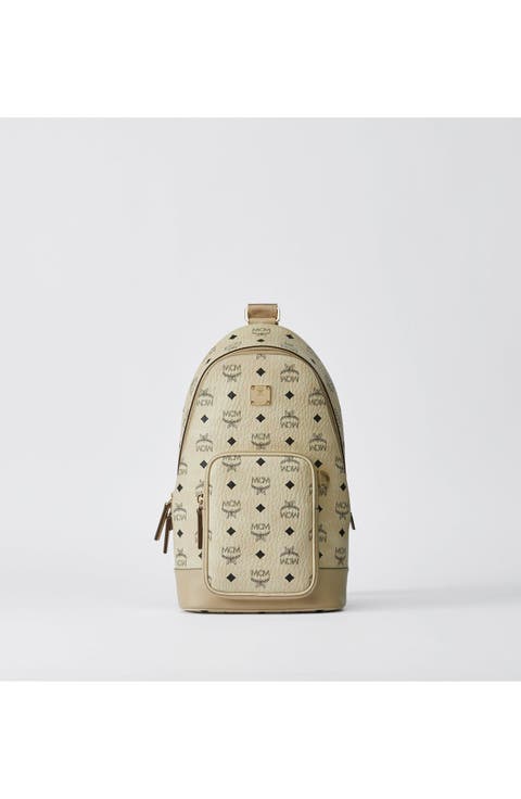 Small Aren Sling Bag in Visetos Leather Mix