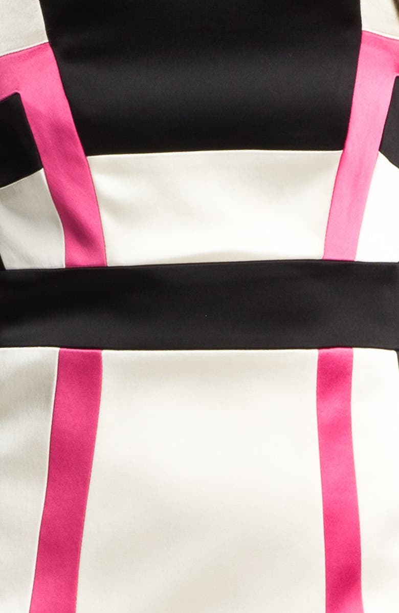 JAX Colorblock Cap Sleeve Sheath Dress, Alternate, color, 