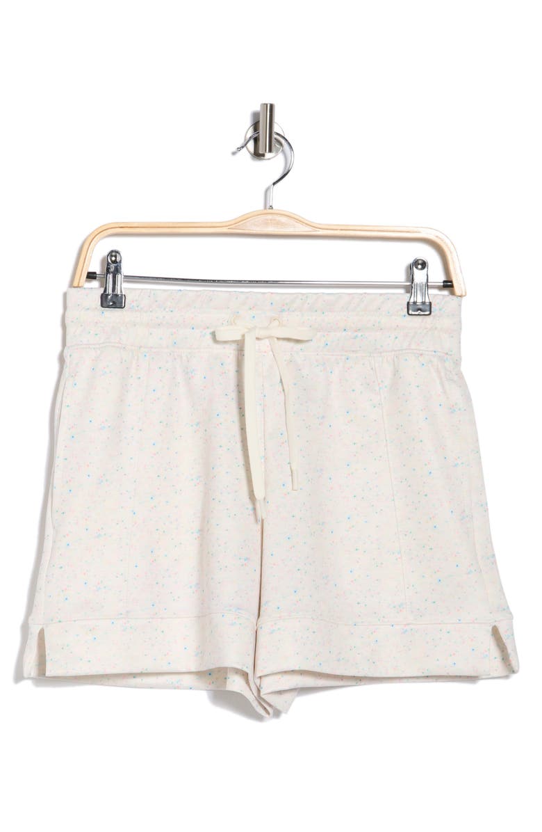 YOGALICIOUS Jublilee Confetti Scuba Knit Shorts, Alternate, color, Sugar Swizzle Confetti