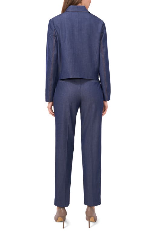 Halogenr Halogen(r) Crop Clean Placket Jacket In Classic Navy