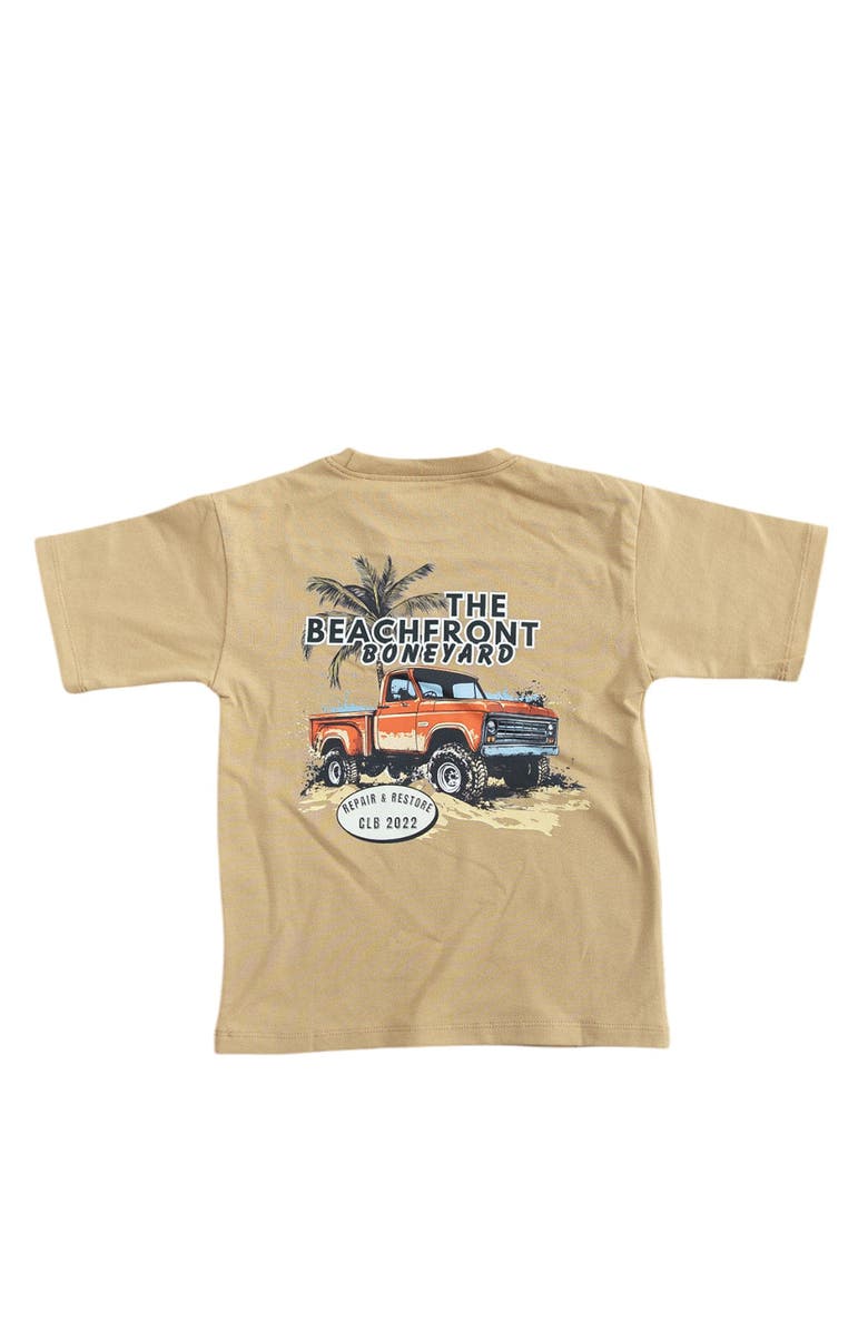Charlie Lou Baby<sup>®</sup> Baby Boy's Beachfront Boneyard Skater T-Shirt, Main, color, Beige