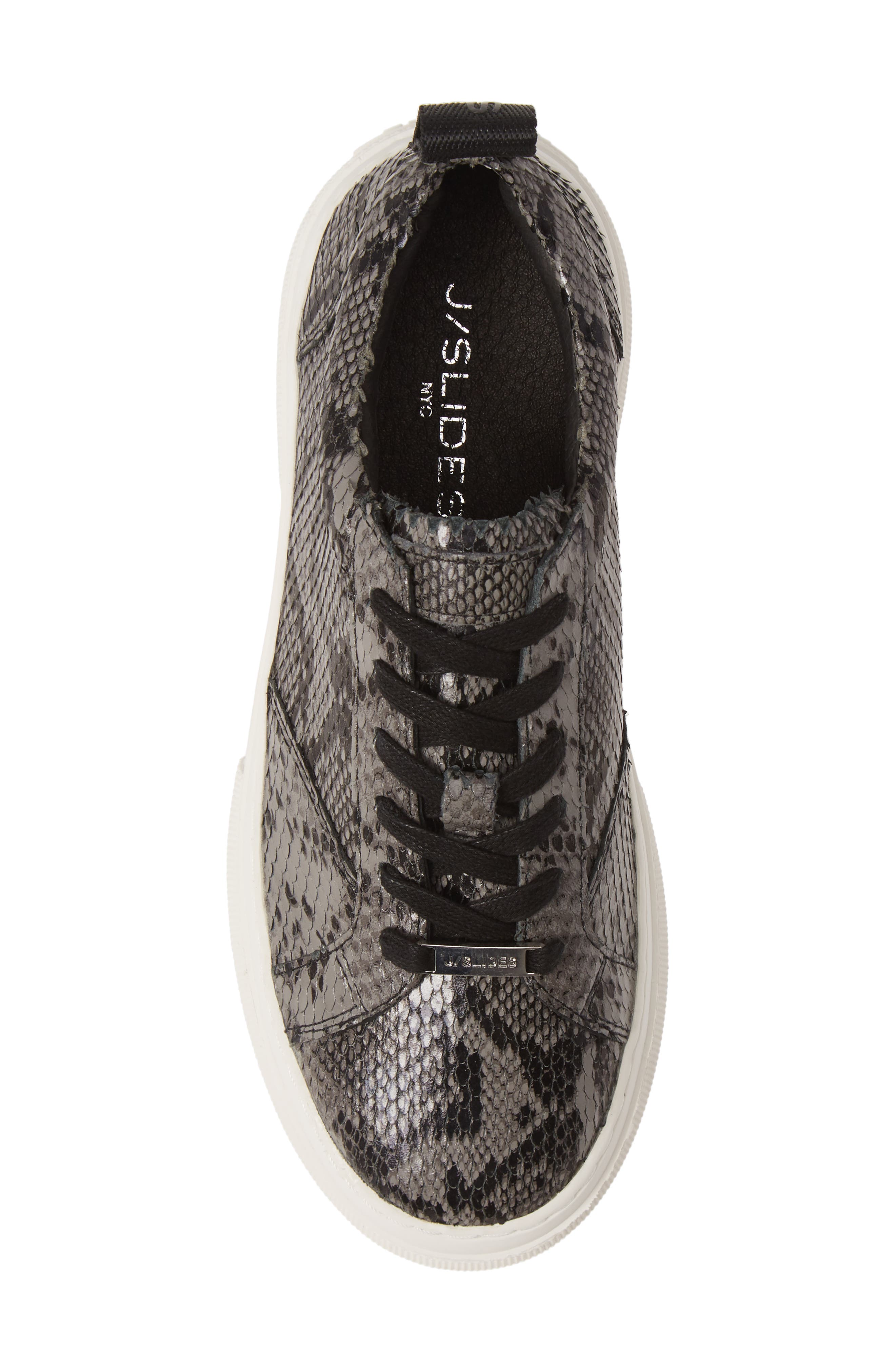 Courto Platform Sneaker, Alternate, color, BLACK/ GREY LEATHER